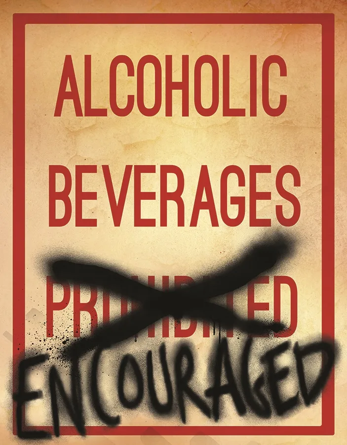 Alcoholic Beverages Encouraged - Tin Signs Metal Sign