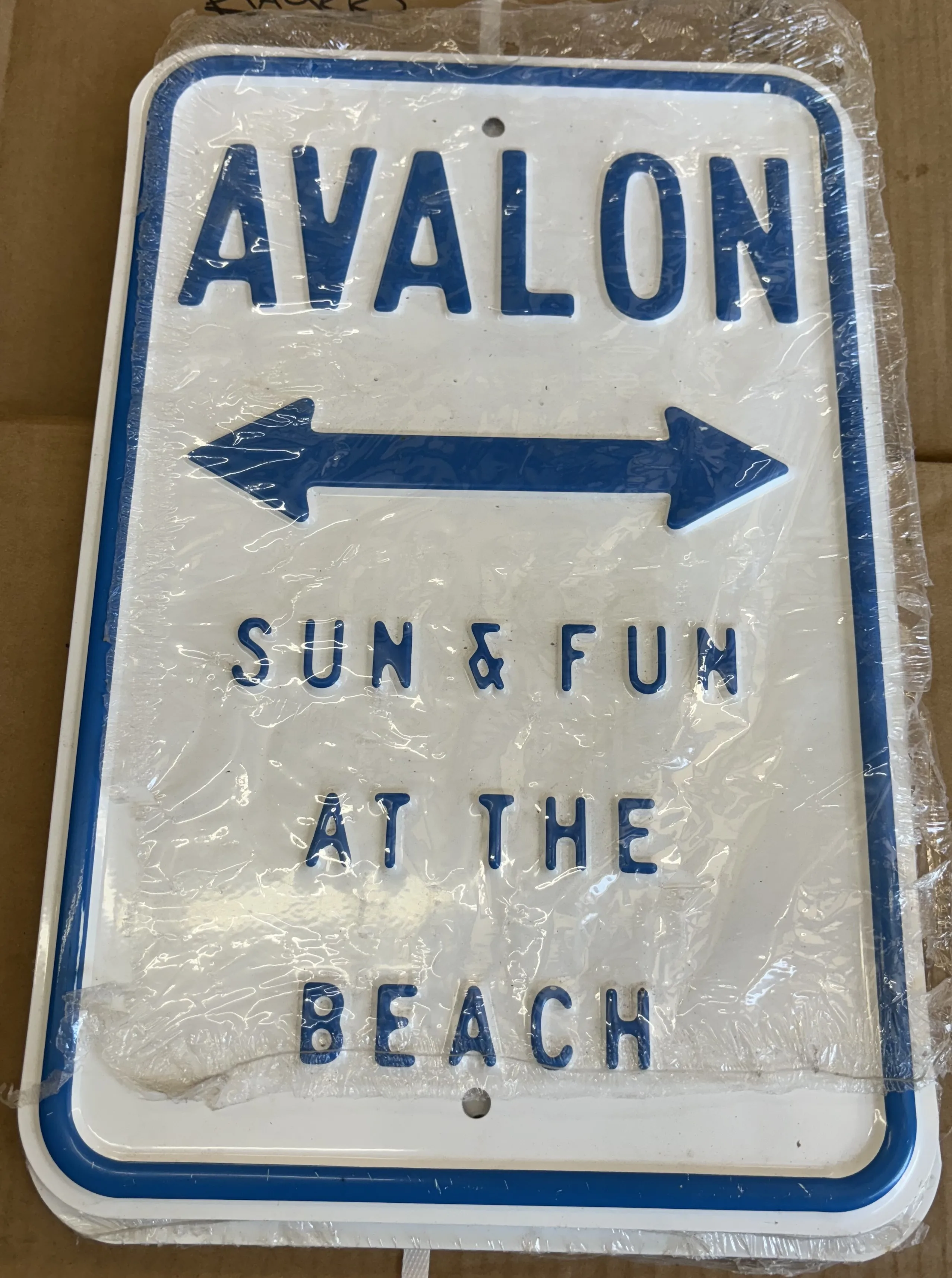Avalon-Sun & Fun At The Beach - Parking Signs Metal Sign