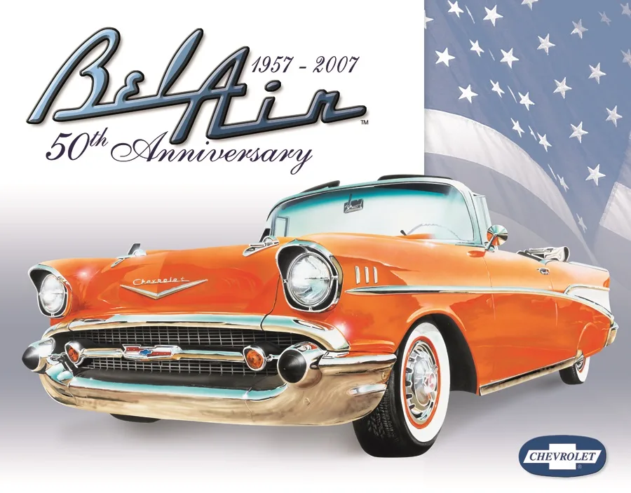Bel Air 1957-2007 50th Anniversary - Tin Signs Metal Sign