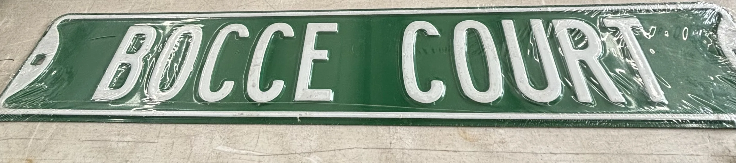 Bocce Court - Street Signs Metal Sign