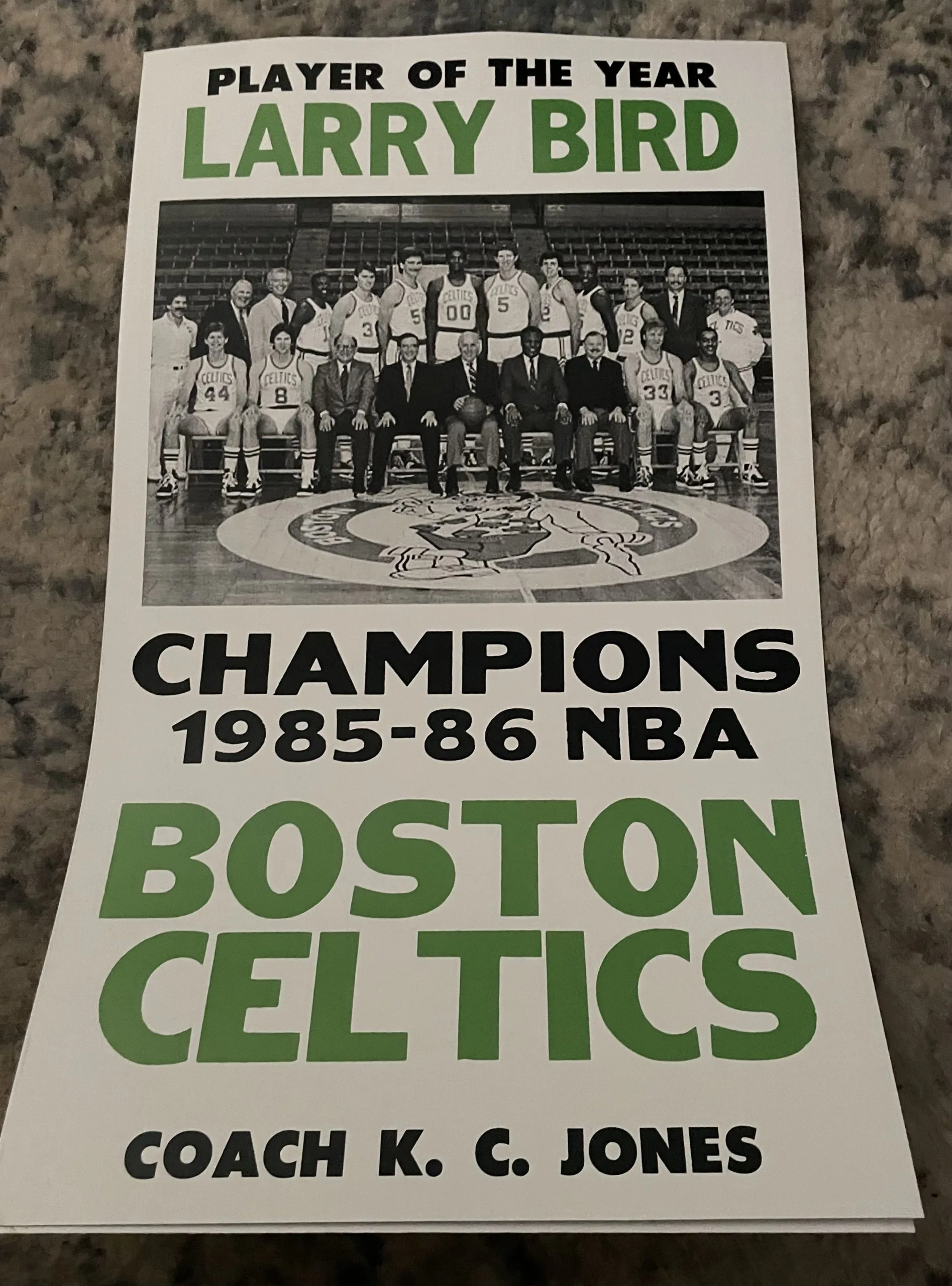 Boston Celtics-Champions-1985-86-NBA - Concert Posters Metal Sign