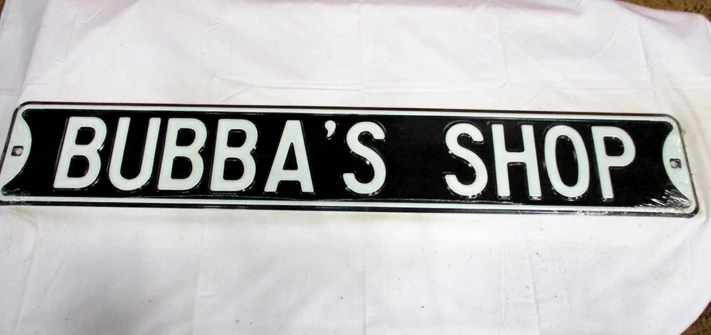 Bubba's Shop - Street Signs Metal Sign