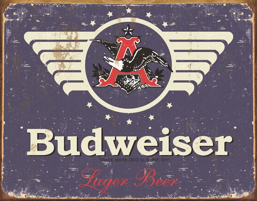Budweiser Lager Beer - Tin Signs Metal Sign
