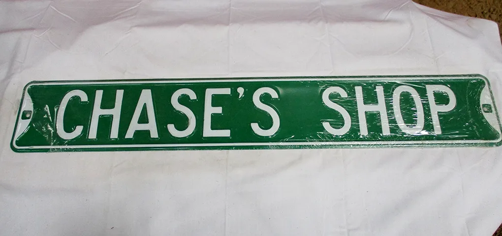 Chase's Shop - Street Signs Metal Sign