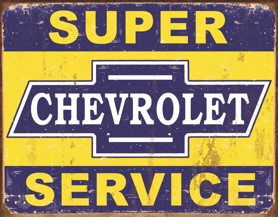 Chevrolet Super Service - Tin Signs Metal Sign