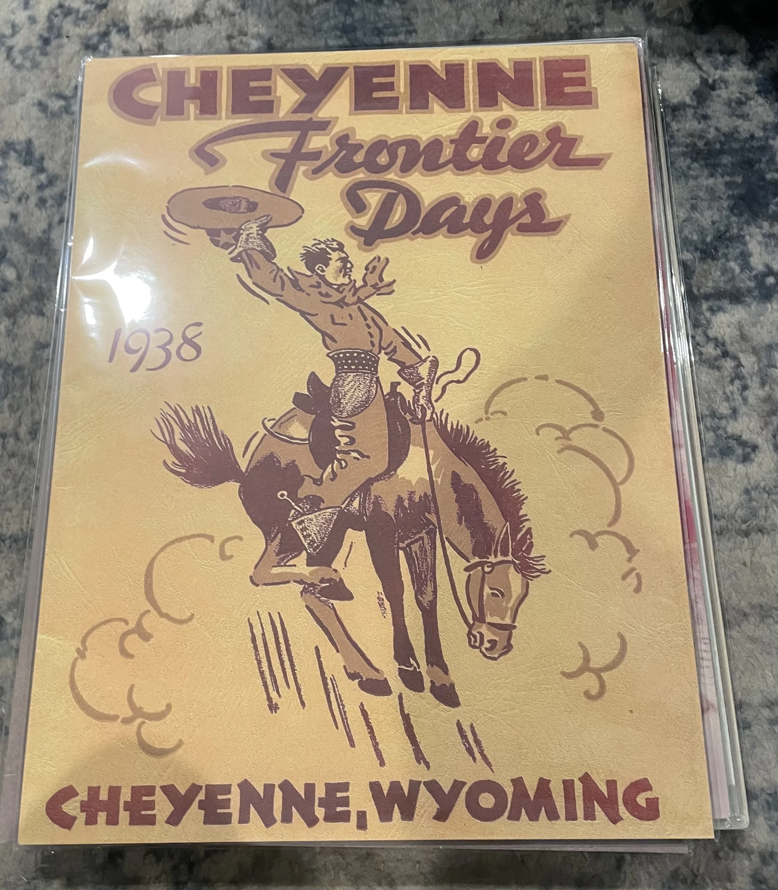 Cheyenne Frontier Days 1938-Cheyenne Wyoming (Large) - Rodeo Posters Metal Sign