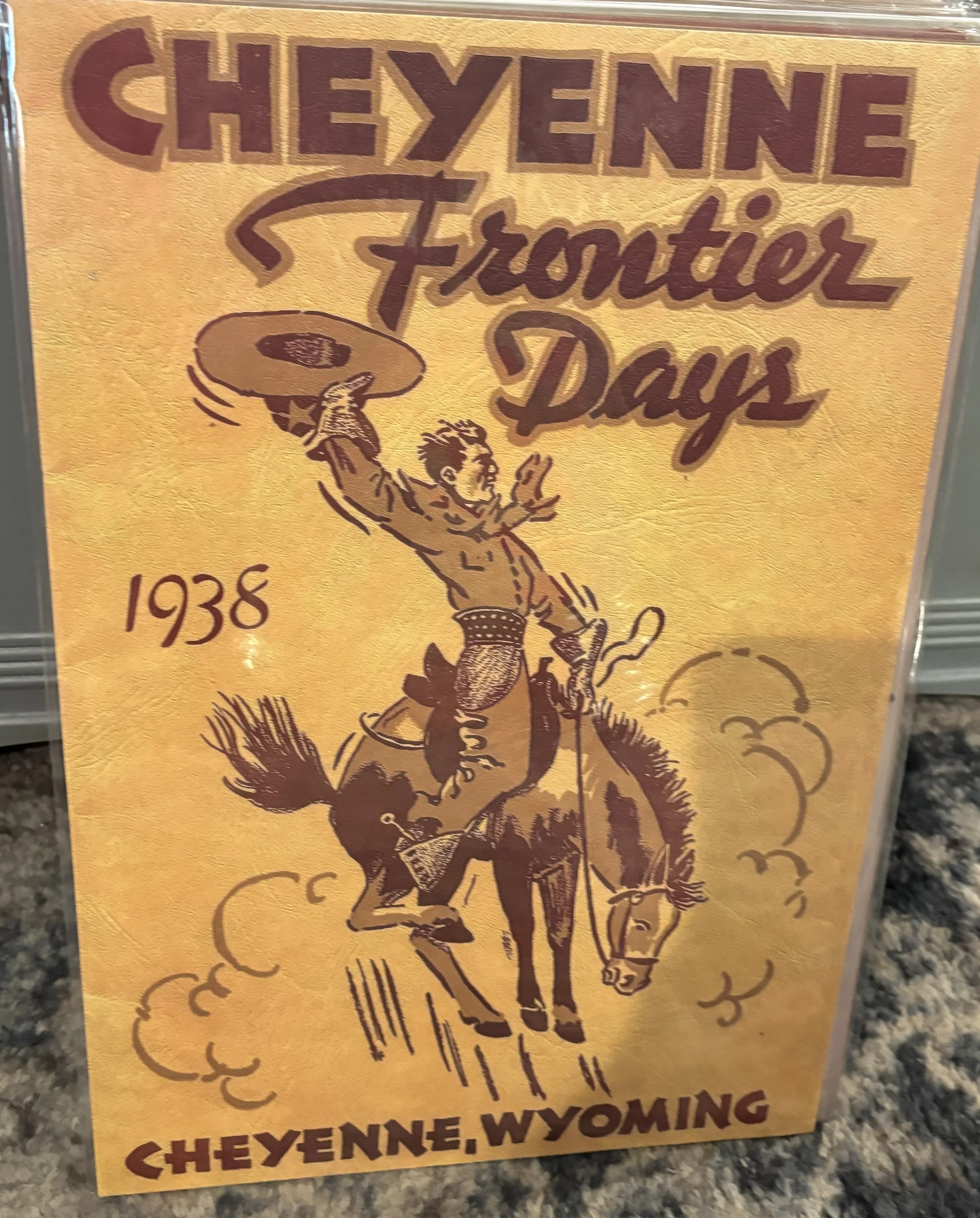 Cheyenne Frontier Days 1938 (Small) - Rodeo Posters Metal Sign
