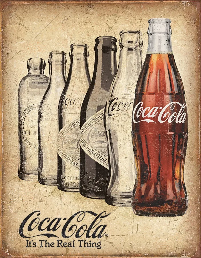 Coca Cola It's The Real Thing - Tin Signs Metal Sign