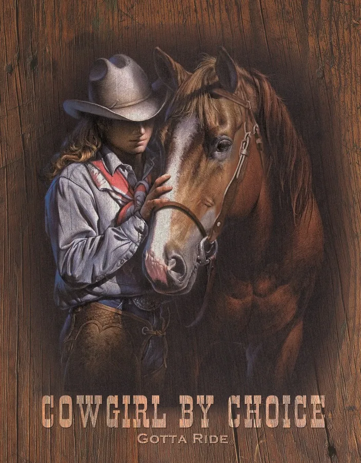 Cowgirl By Choice - Tin Signs Metal Sign