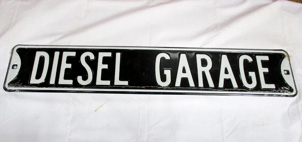 Diesel Garage - Street Signs Metal Sign