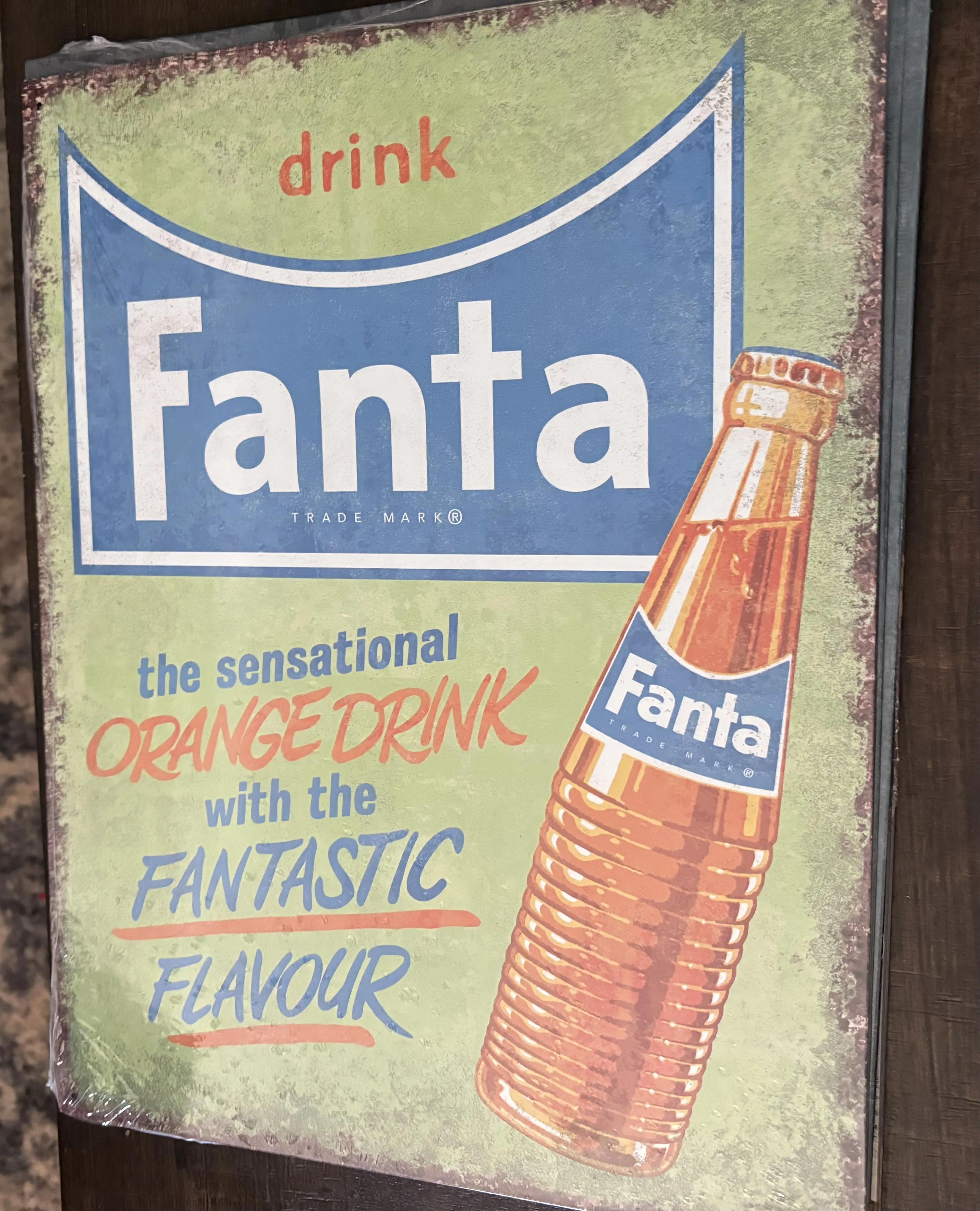 Drink Fanta-The Sensational Orange Drink With A Fantastic Flavor - Tin Signs Metal Sign