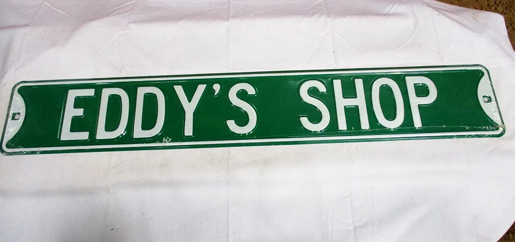 Eddy's Shop - Street Signs Metal Sign