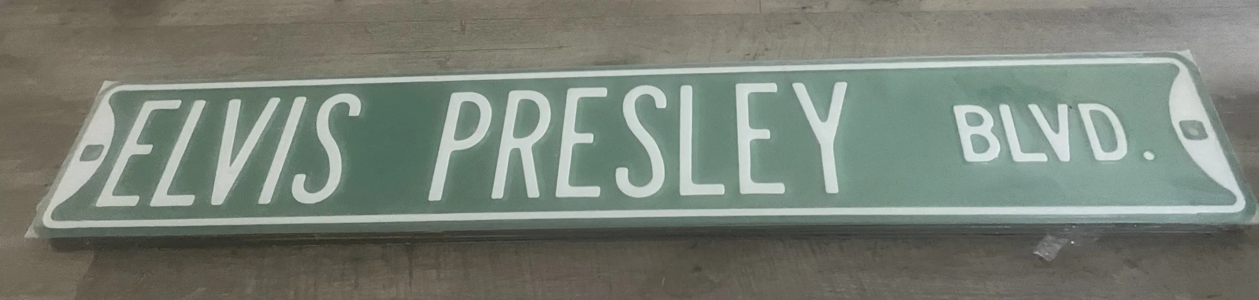 Elvis Presley Blvd - Music Metal Sign