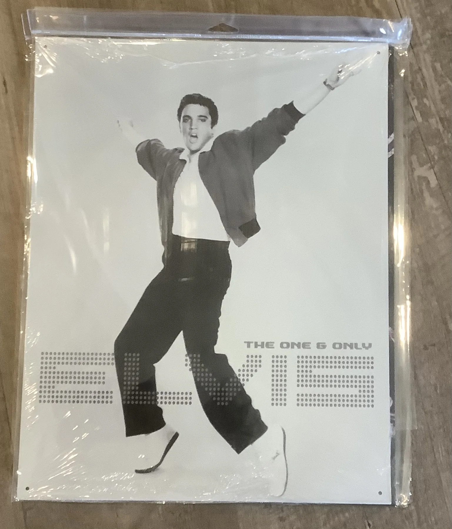 Elvis-The One and Only (Black & White) - Tin Signs Metal Sign