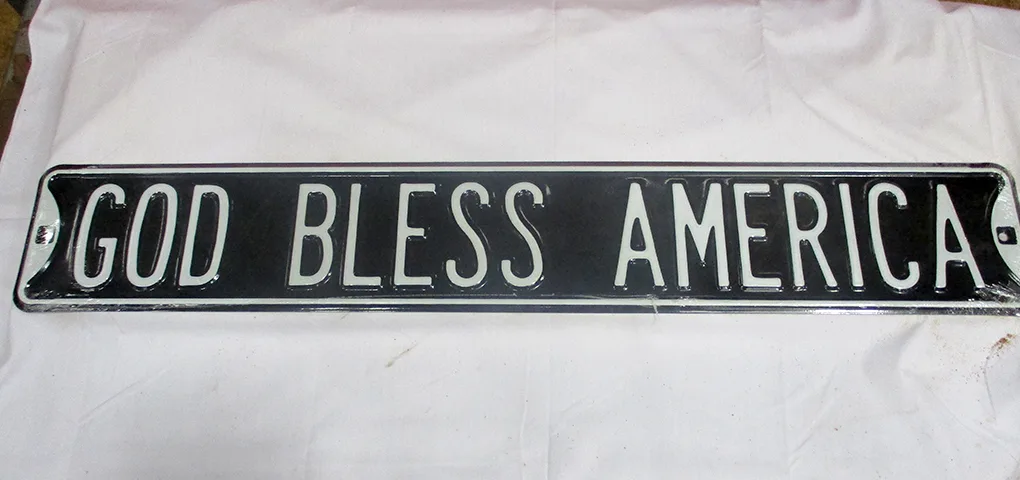 God Bless America - Street Signs Metal Sign