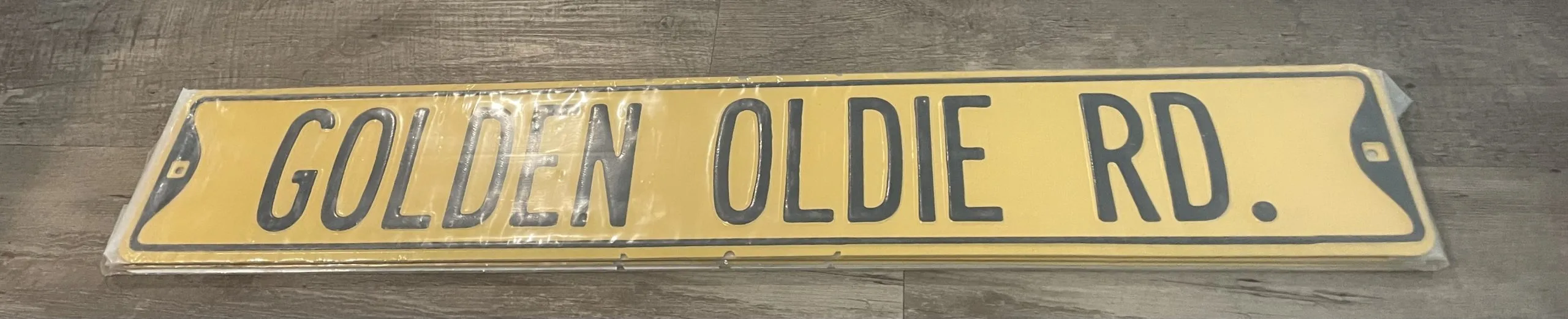 Golden Oldie Rd - Street Signs Metal Sign