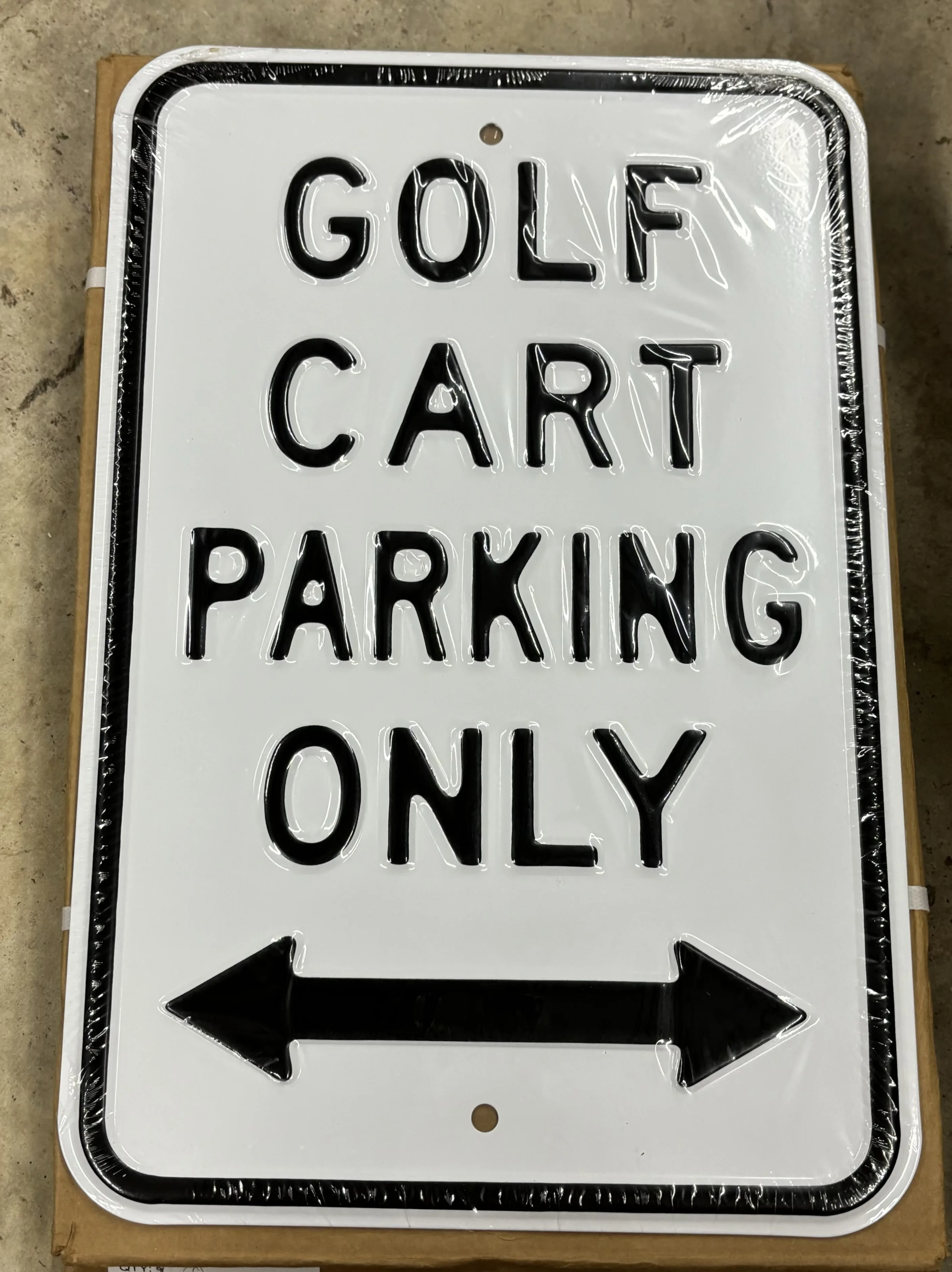 Golf Cart Parking Only - Parking Signs Metal Sign