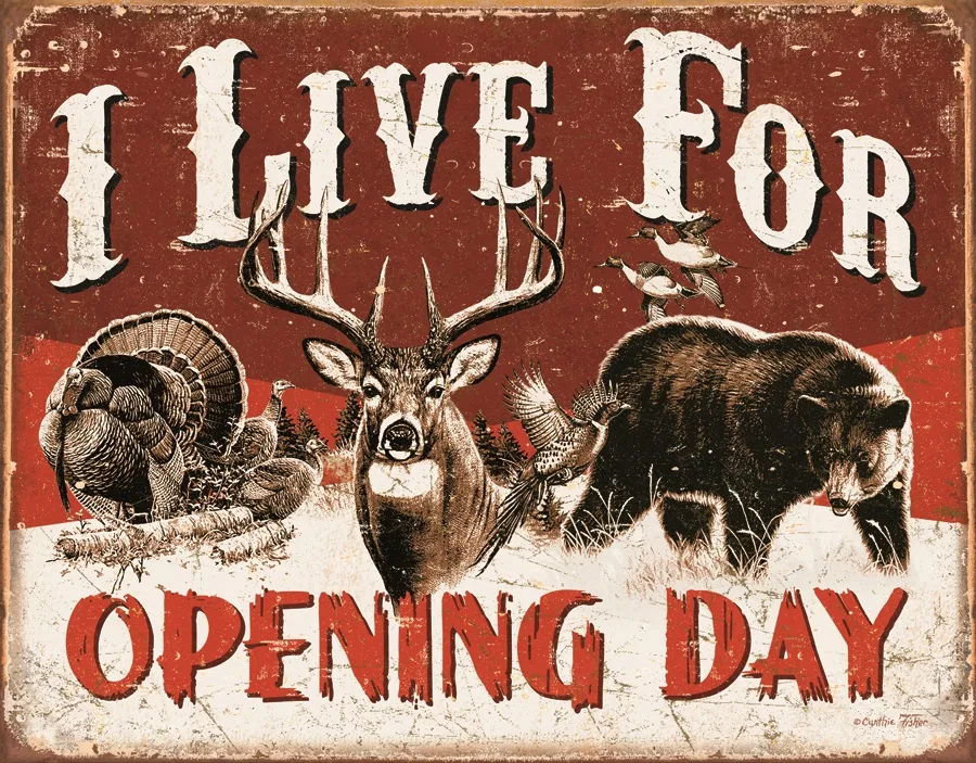I Live For Opening Day - Tin Signs Metal Sign