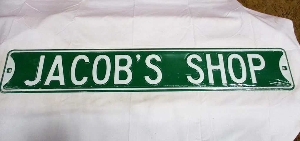 Jacob's Shop - Street Signs Metal Sign