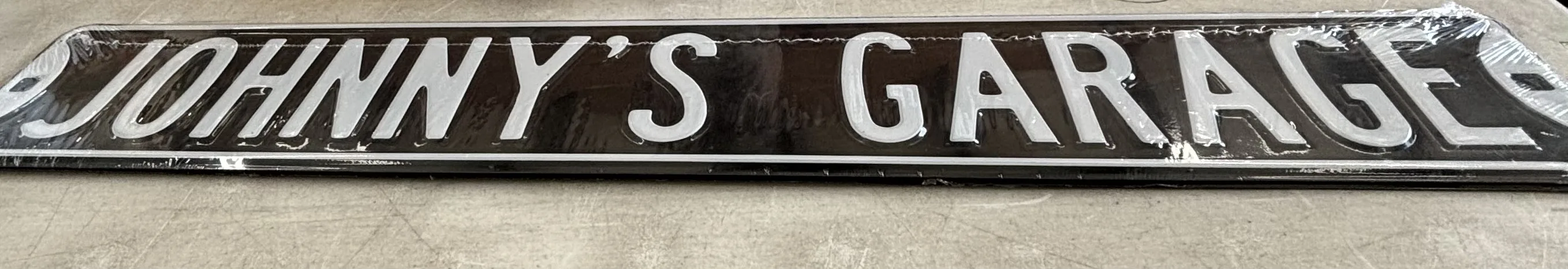 Johnny's Garage - Street Signs Metal Sign