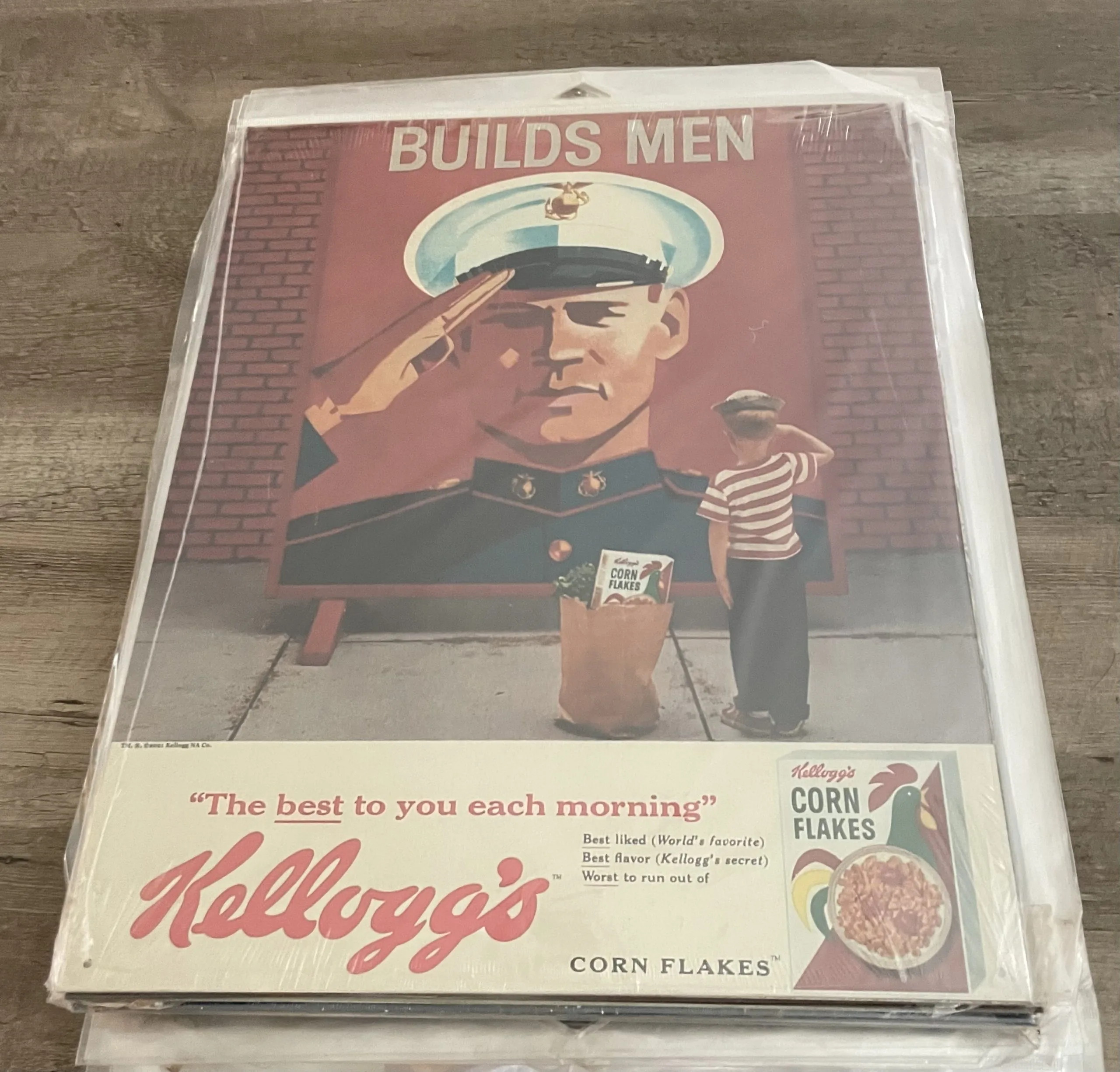 Kellogg's-Builds Men-The Best To You Each Morning - Tin Signs Metal Sign