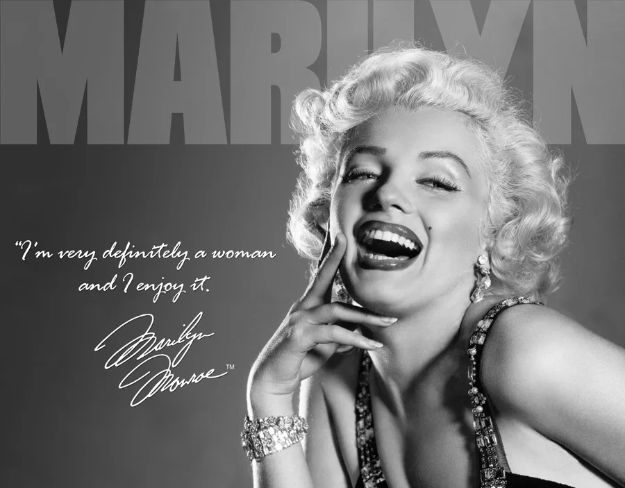 Marilyn Monroe-I'm Very Definitely A Woman And I Enjoy It - Tin Signs Metal Sign