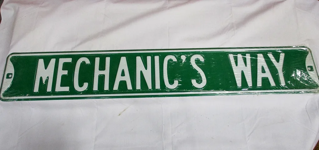 Mechanic's Way - Street Signs Metal Sign