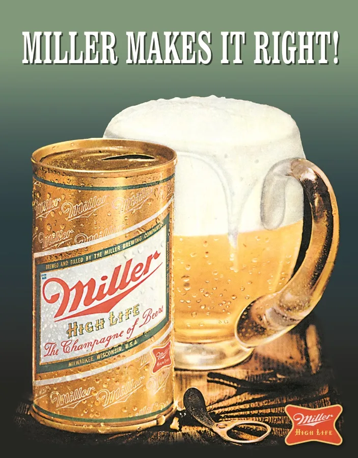 Miller Makes It Right - Tin Signs Metal Sign