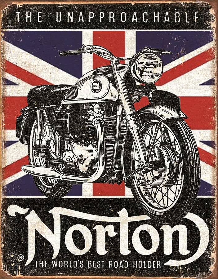 Norton - The World's Best Road Holder - Tin Signs Metal Sign