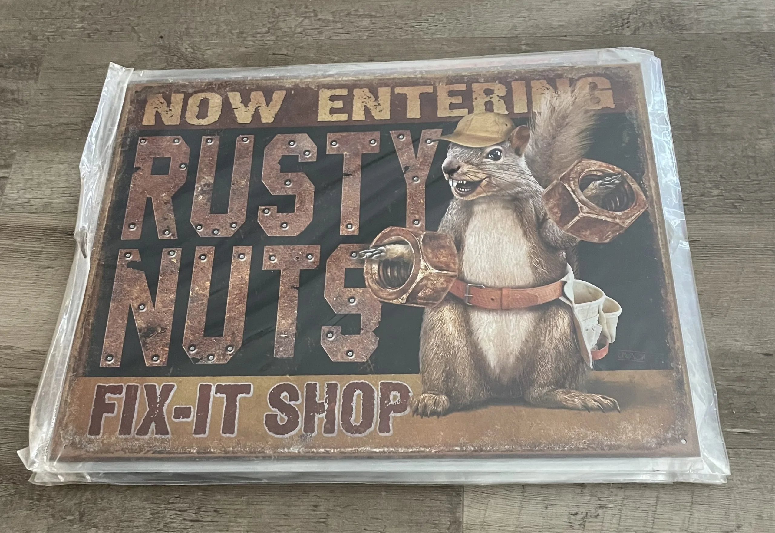 Now Entering Rusty Nuts Fix-It Shop - Tin Signs Metal Sign