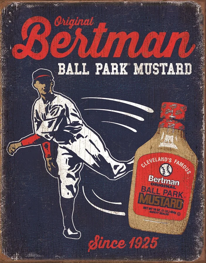 Original Bertman Ball Park Mustard - Tin Signs Metal Sign