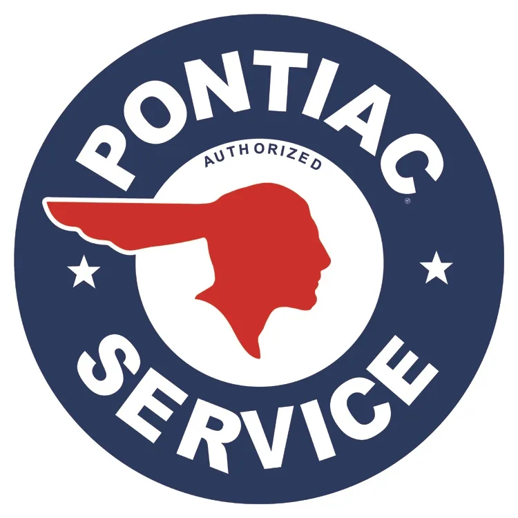 Pontiac Service (Round) - Tin Signs Metal Sign