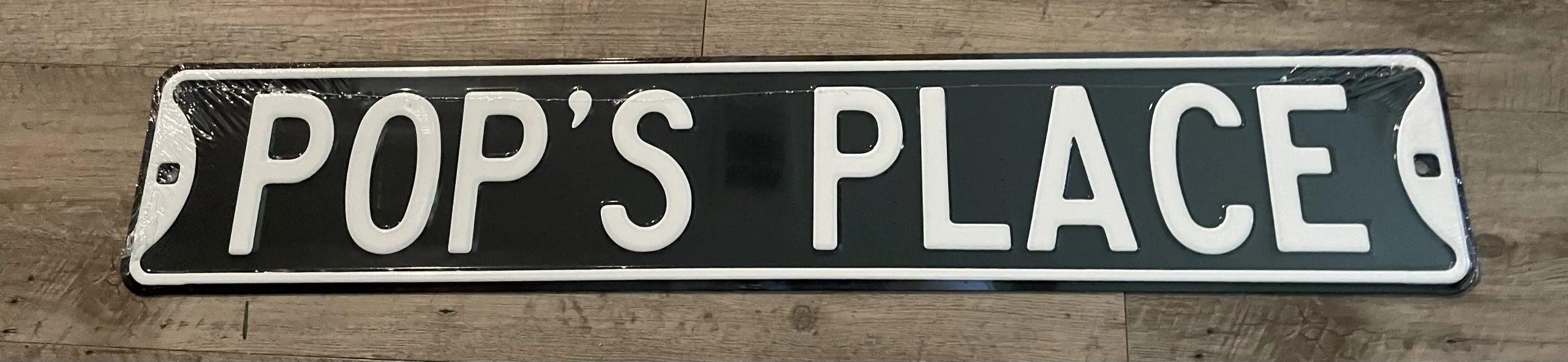 Pop's Place - Street Signs Metal Sign