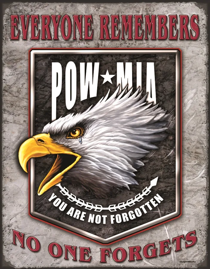 Pow-MIA-You Are Not Forgotten - Tin Signs Metal Sign