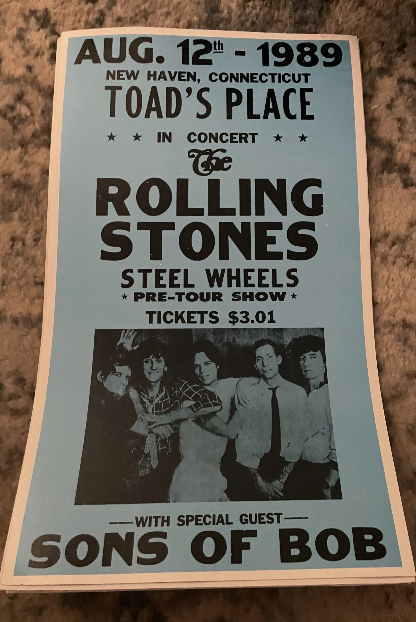 Rolling Stones-Toad's Place - Concert Posters Metal Sign