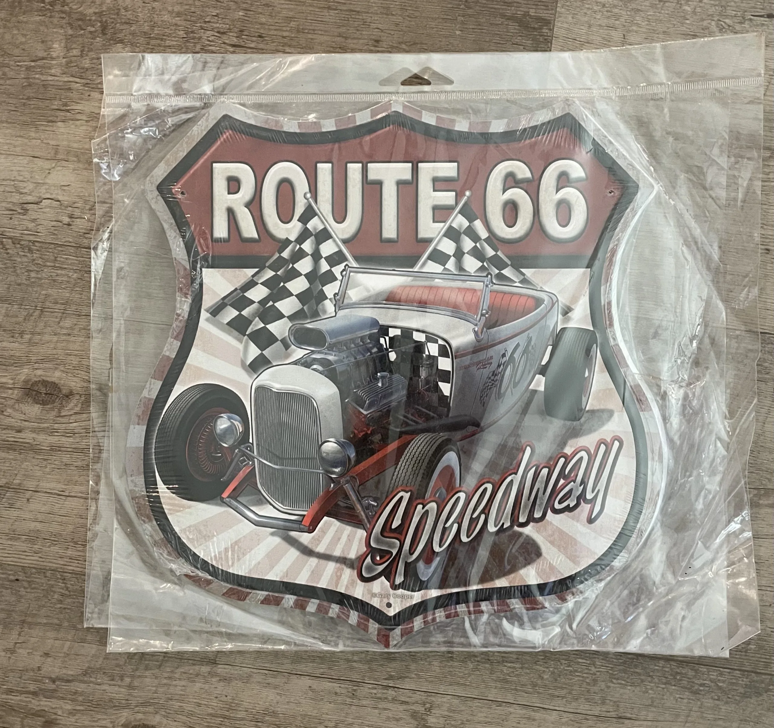 Route 66 Speedway (Shield) - Tin Signs Metal Sign