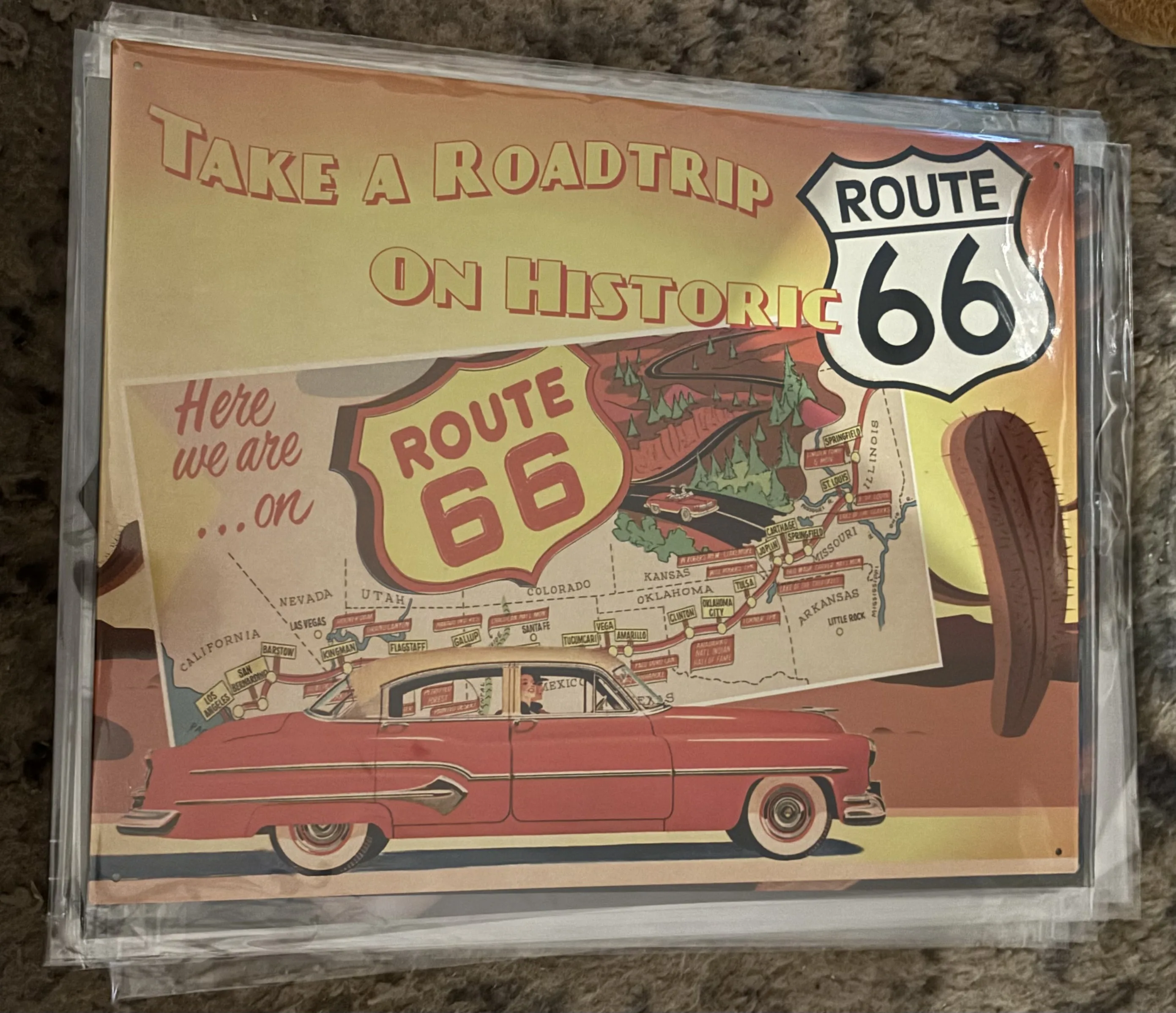 Route 66-Take A Road Trip On Route 66 - Tin Signs Metal Sign
