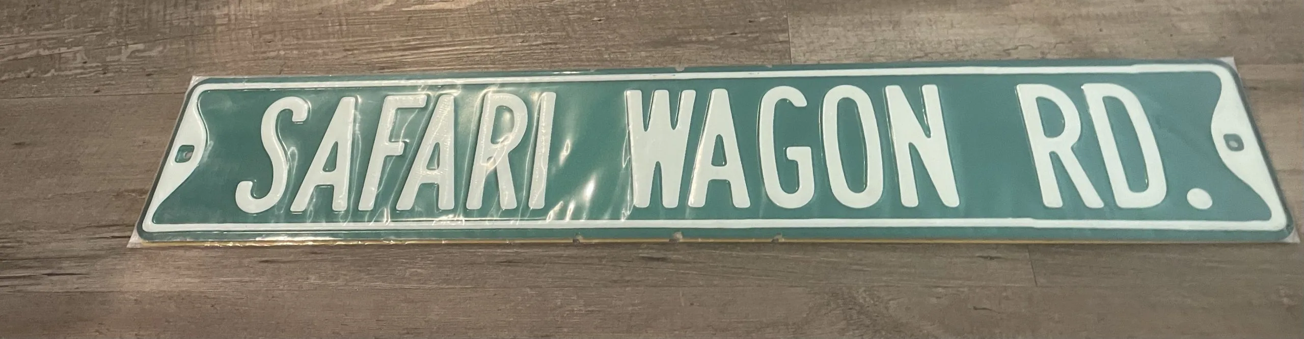 Safari Wagon Rd - Street Signs Metal Sign