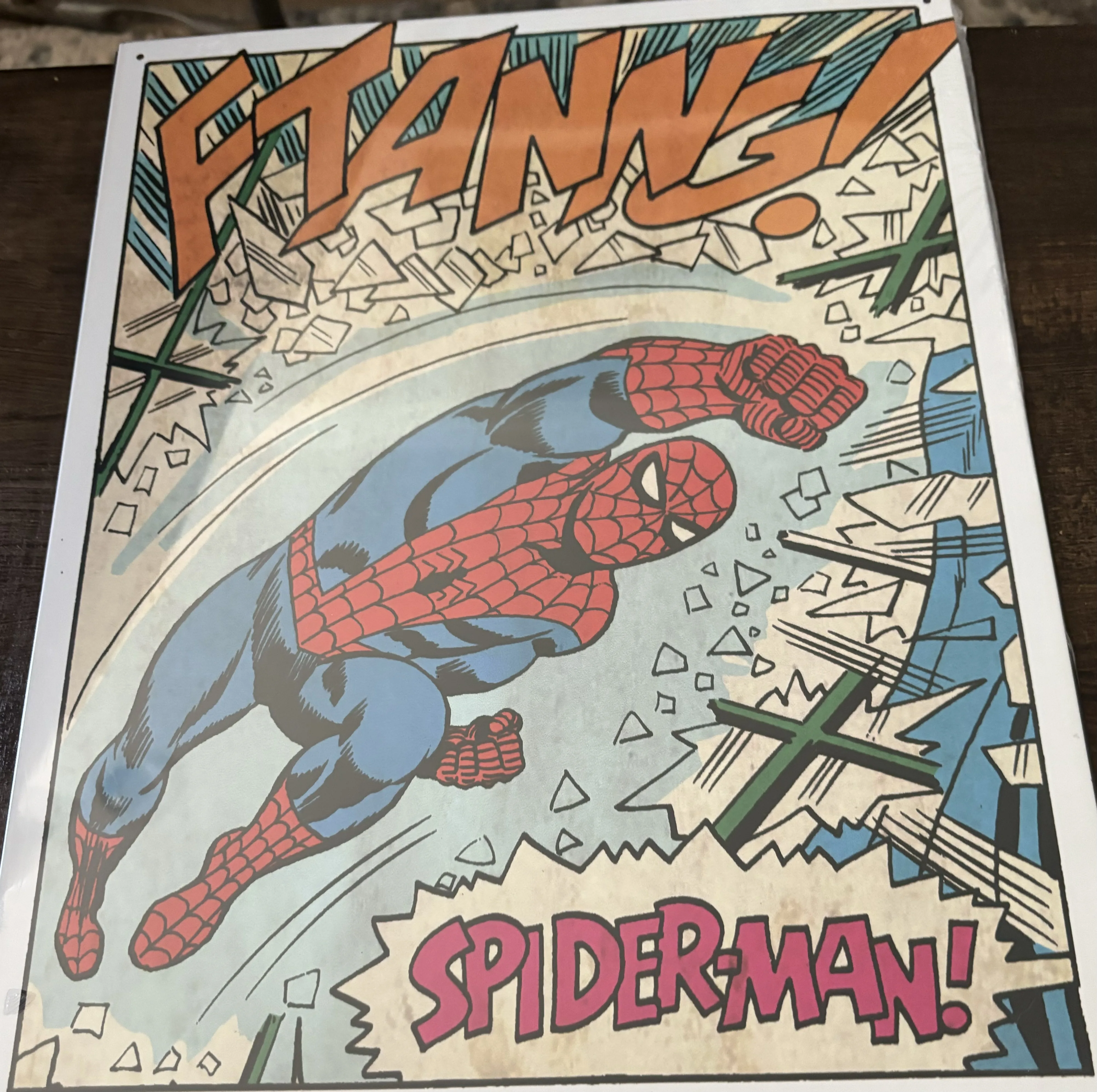 Spiderman-Ftanng! - Tin Signs Metal Sign