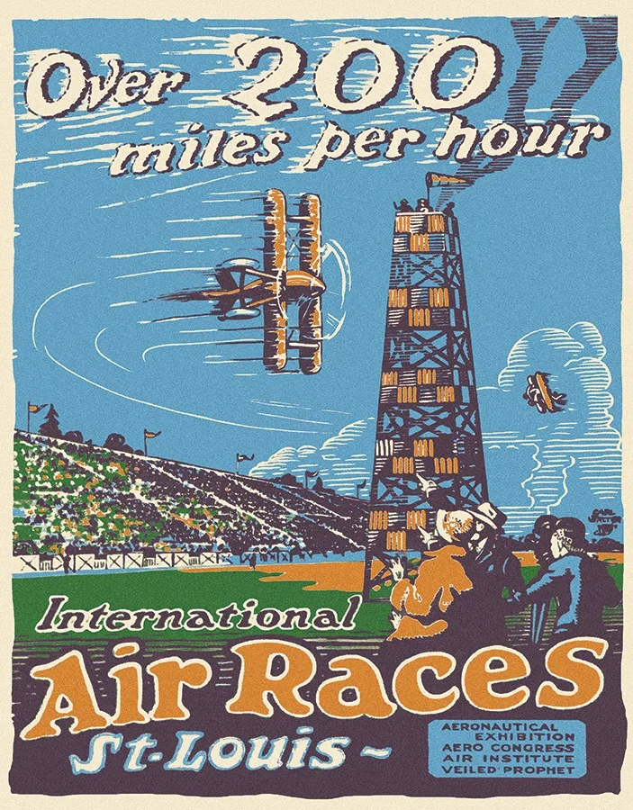 St. Louis Air Races - Over 200 Miles Per Hour - Tin Signs Metal Sign