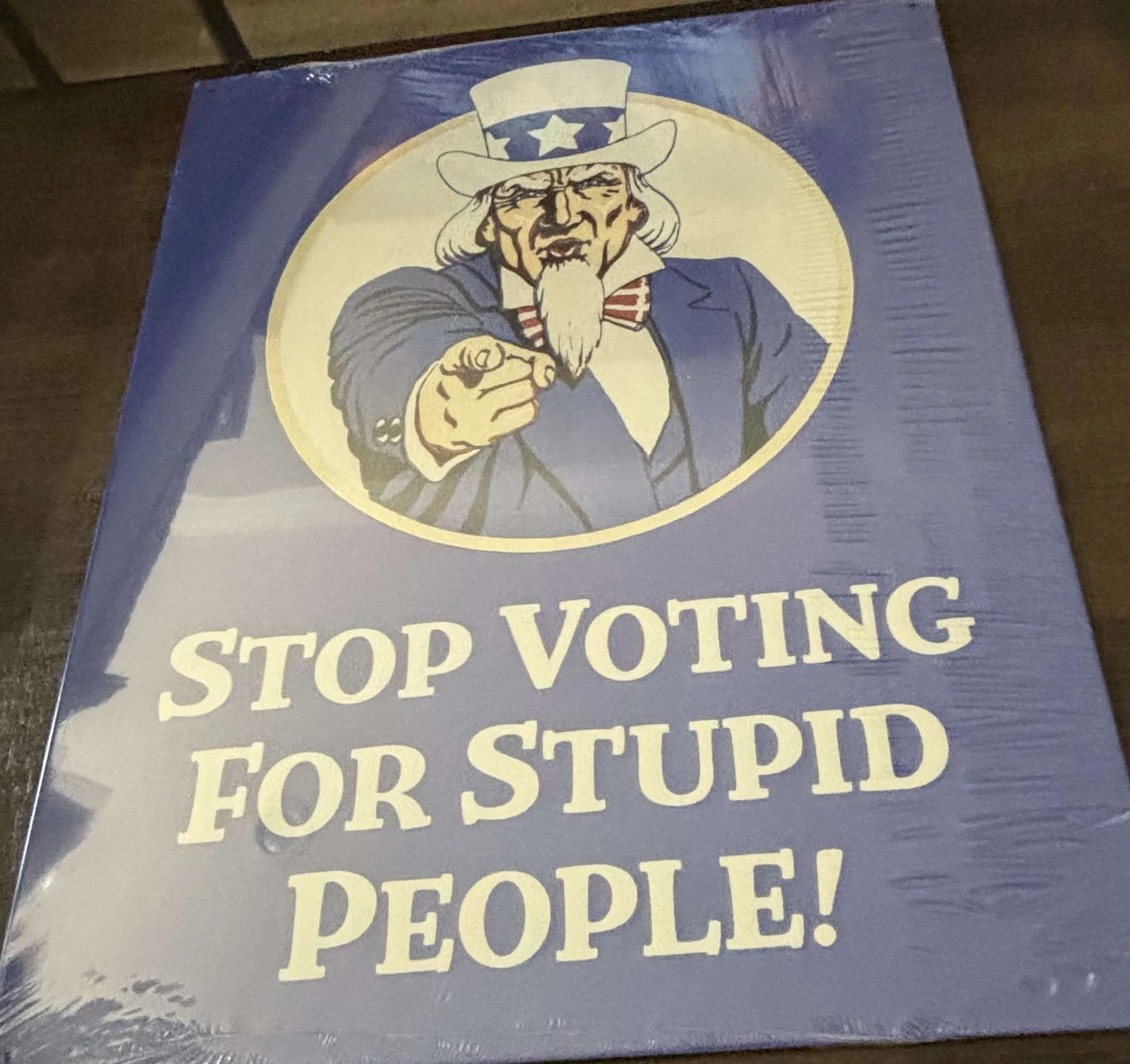 Stop Voting For Stupid People - Tin Signs Metal Sign
