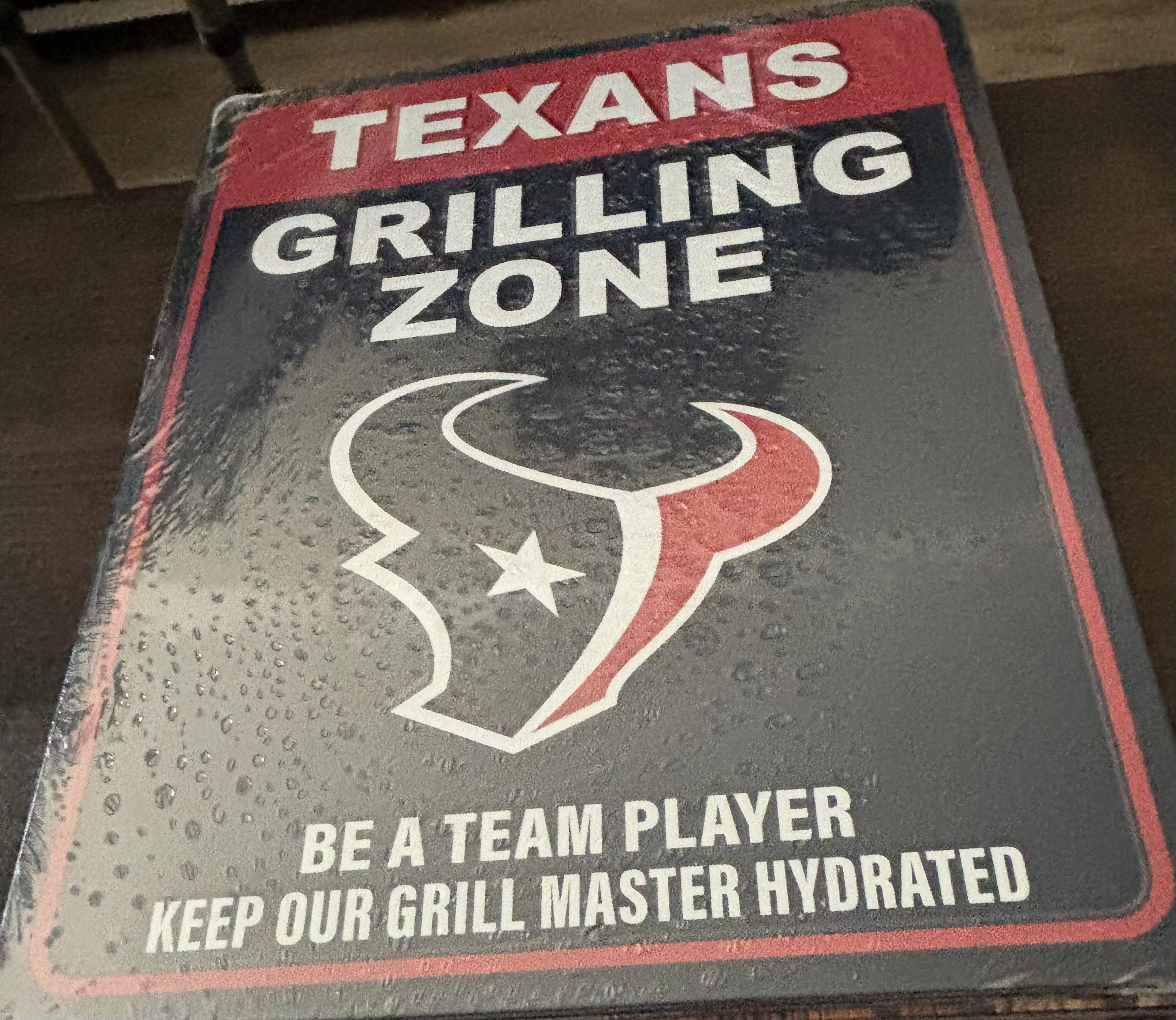 Texans-Grilling Zone - Tin Signs Metal Sign