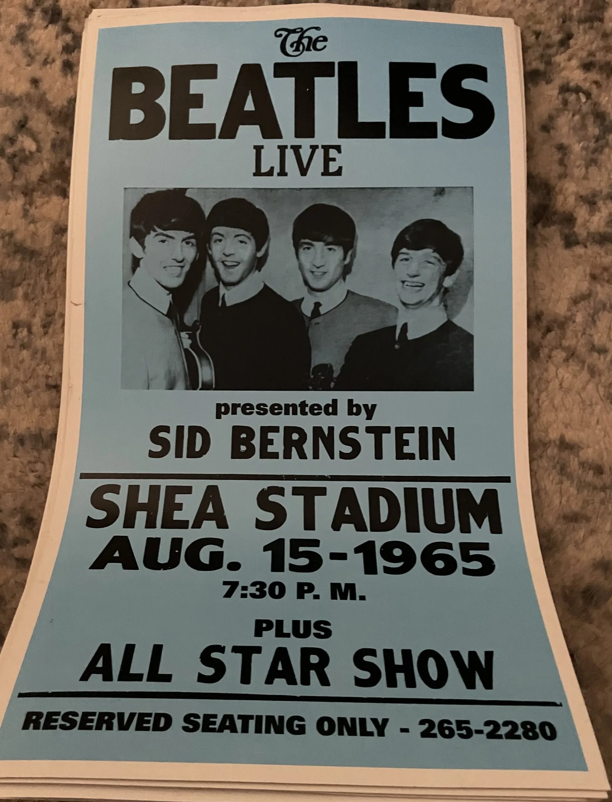 The Beatles-Shea Stadium-Aug. 15-1965 - Concert Posters Metal Sign