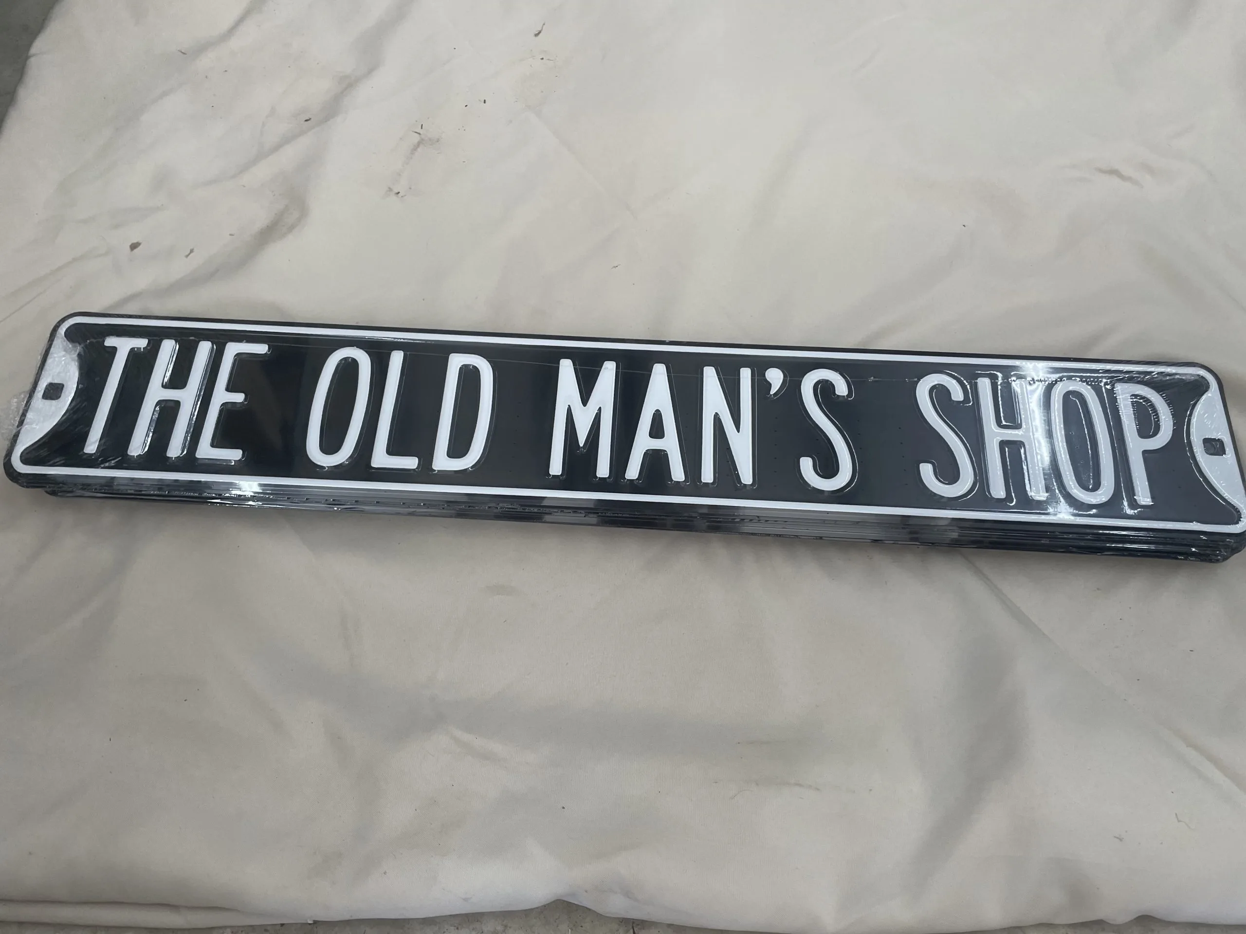 The Old Man’s Shop - Street Signs Metal Sign