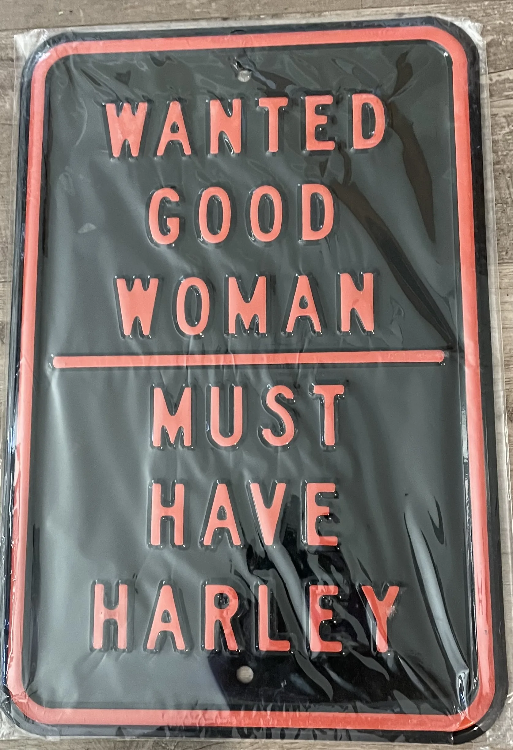 Wanted Good Woman Must Have Harley - Tin Signs Metal Sign